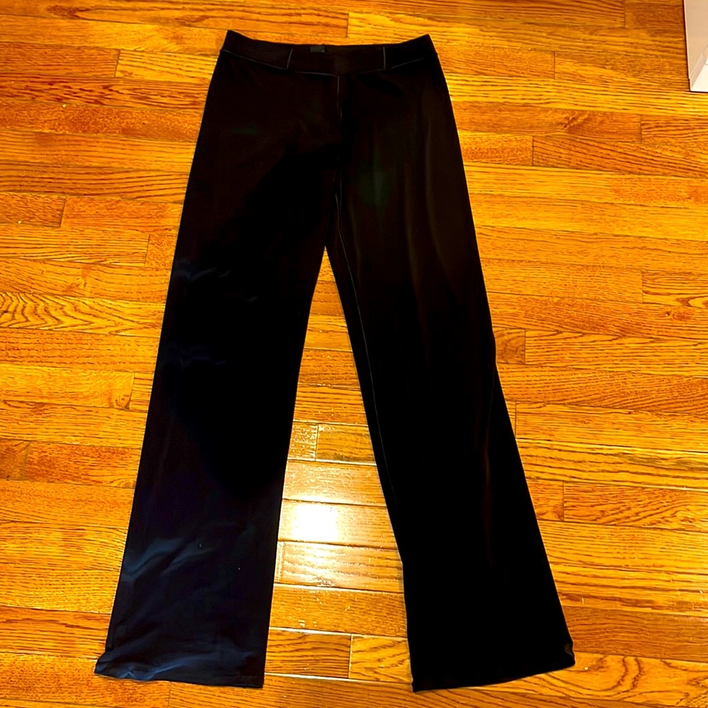 Eva Varro knit jersey high rise wide leg pull on pants